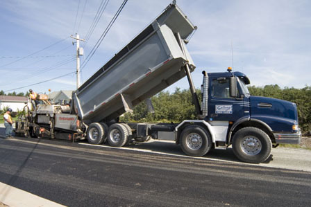 Spreading Asphalt